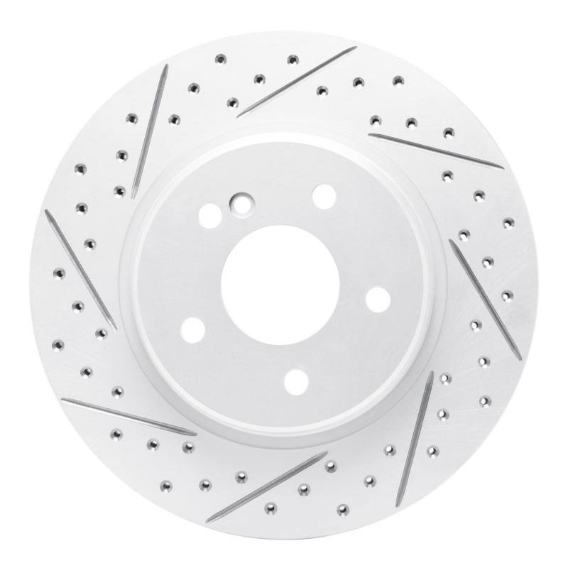 Chrysler Crossfire Brake Rotor (1) - Rear Left - DFC - Geoperformance Rotor - Drilled and Slotted - `98-`09