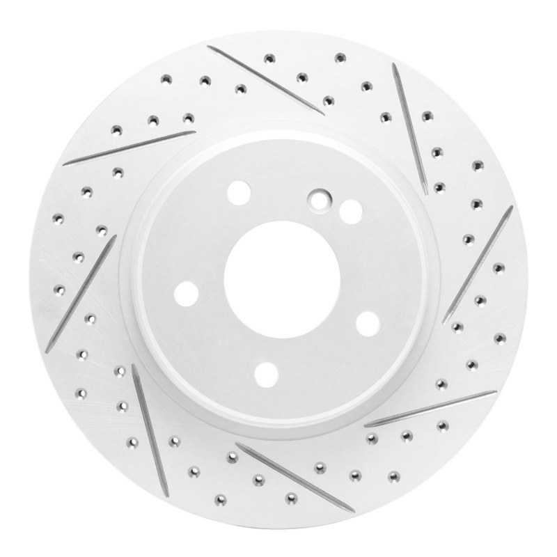 Chrysler Crossfire Brake Rotor (1) - Rear Right - DFC - Geoperformance Drilled & Slotted - `98-`09