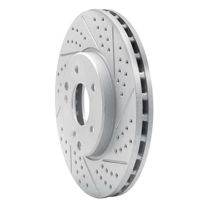 Chrysler Crossfire Brake Rotor (1) - Front Right - DFC - Geoperformance - Drilled & Slotted - `96-`11