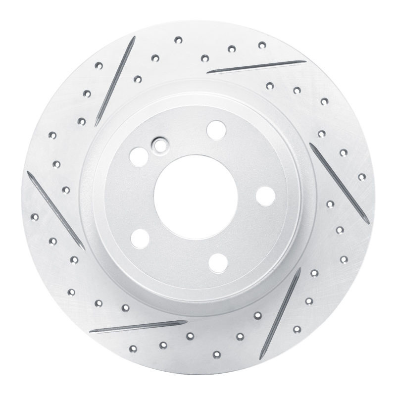 Infiniti Qx30 Brake Rotor (1) - Rear Left - DFC - Geoperformance Drilled & Slotted - `14-`20