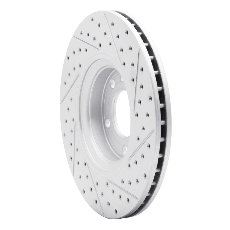 Chevrolet Astra Brake Rotor (1) - Front Left - DFC - Drilled & Slotted Geoperformance - `99-`10