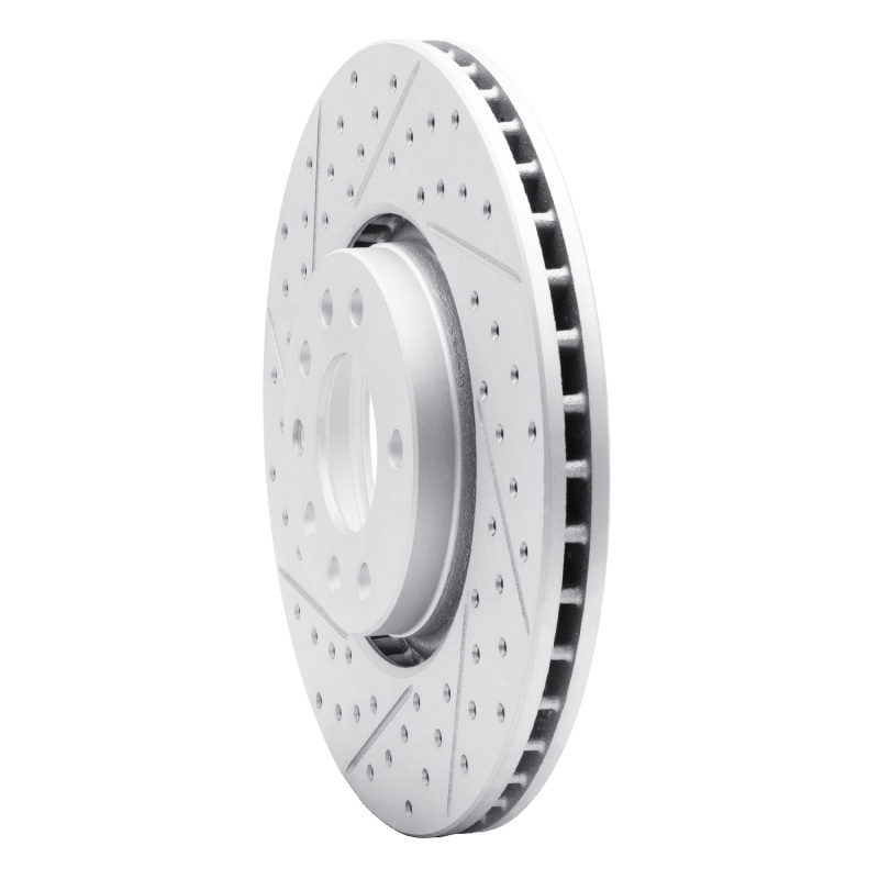 Chevrolet Astra Brake Rotor (1) - Front Left - DFC - Drilled & Slotted Geoperformance - `99-`10