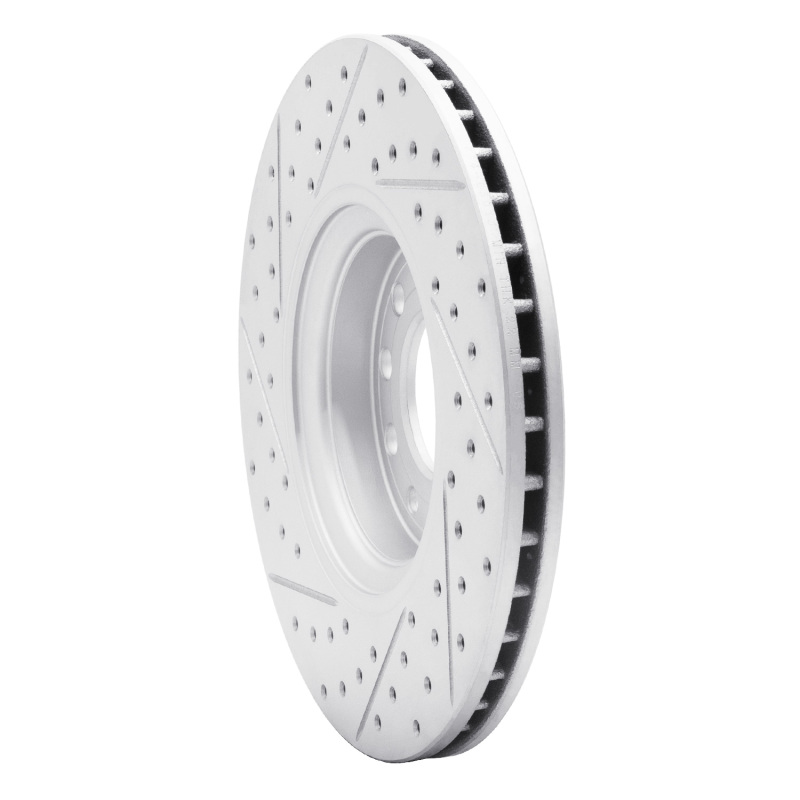 Chevrolet Astra Brake Rotor (1) - Front Right - DFC - Drilled & Slotted Geoperformance - `99-`10