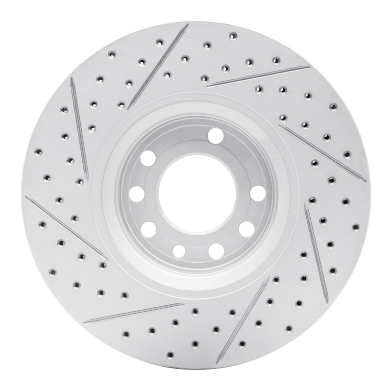 Chevrolet Astra Brake Rotor (1) - Front Right - DFC - Drilled & Slotted Geoperformance - `99-`10