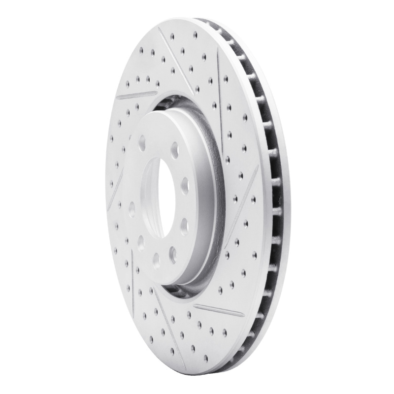 Chevrolet Astra Brake Rotor (1) - Front Right - DFC - Drilled & Slotted Geoperformance - `99-`10