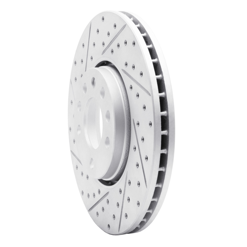 Cadillac Bls Brake Rotor (1) - Front Left - DFC - Geoperformance Rotor - Drilled & Slotted - `03-`11