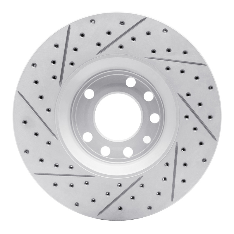 Cadillac Bls Brake Rotor (1) - Front Right - DFC - Geoperf Rotors - Drill & Slot - `03-`11