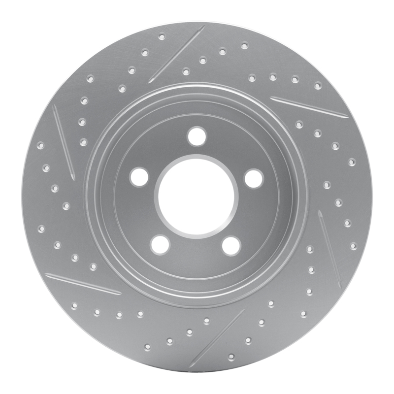 Cadillac Bls Brake Rotor (1) - Rear Right - DFC - Geoperformance Drilled & Slotted - `03-`11