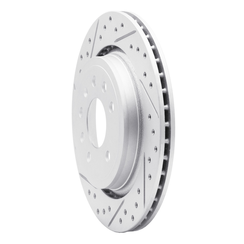 Cadillac Bls Brake Rotor (1) - Rear Left - DFC - Geoperformance Drilled & Slotted - `03-`11
