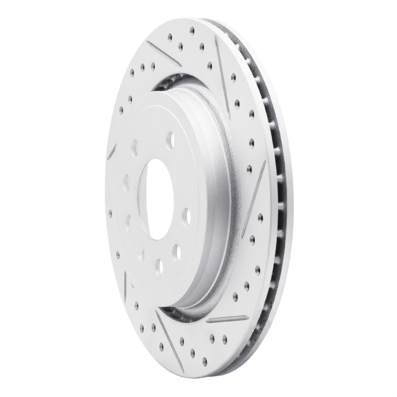 Cadillac Bls Brake Rotor (1) - Rear Right - DFC - Drilled & Slotted Geoperformance Rotor - `03-`11