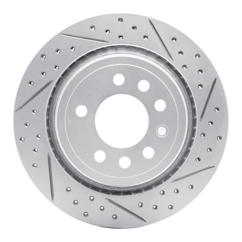 Saab 45903 Brake Rotor (1) - Rear Right - DFC - Drilled & Slotted Geoperformance - `08-`11