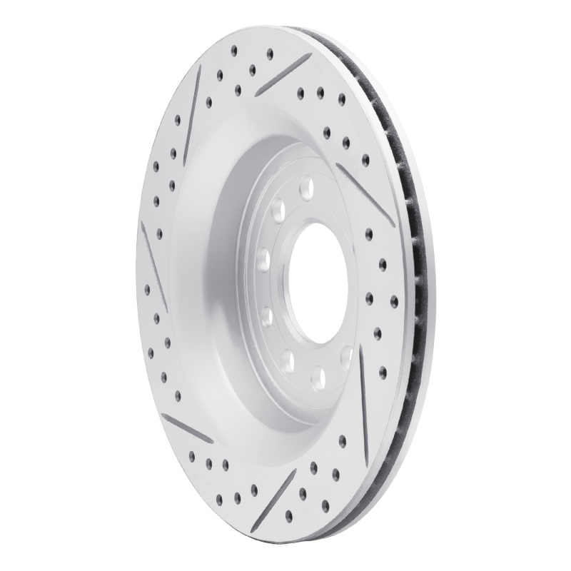 Saab 45903 Brake Rotor (1) - Rear Right - DFC - Drilled & Slotted Geoperformance - `08-`11