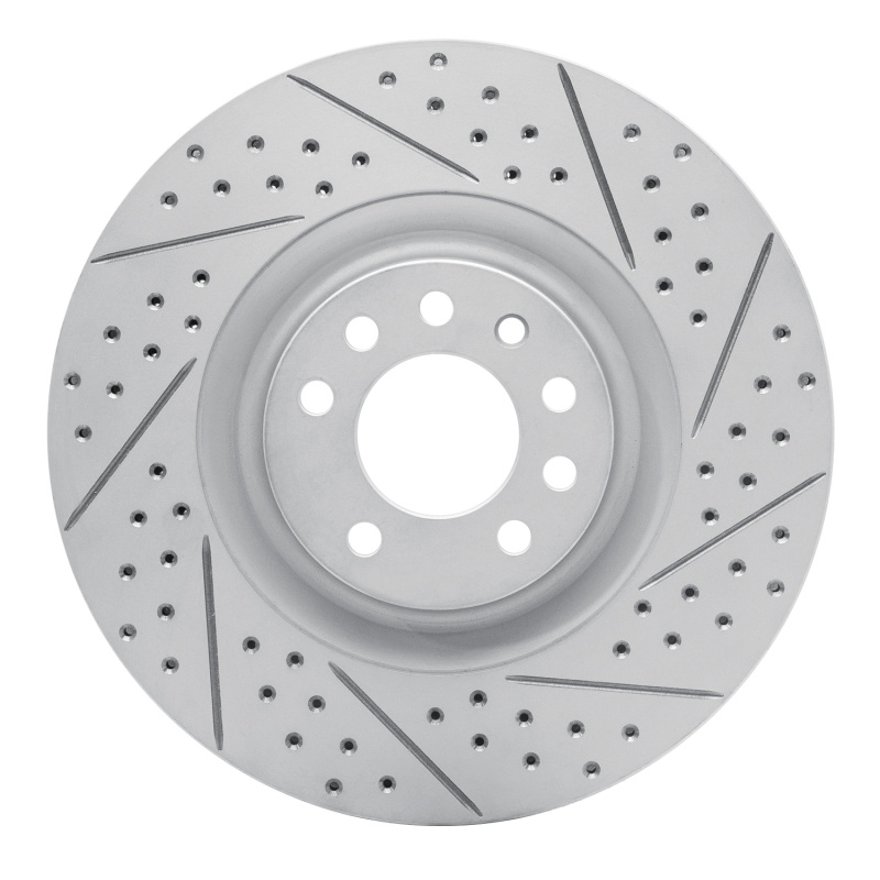 Saab 9-3 Brake Rotor (1) - Front Right - DFC - Geoperformance Rotors - Drilled & Slotted - `08-`11