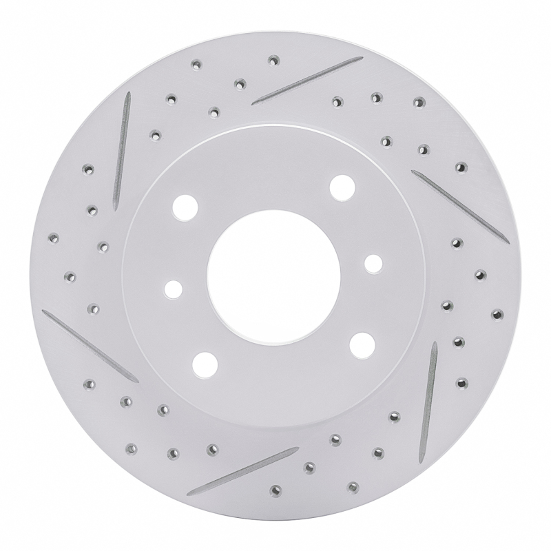 Infiniti G20 Brake Rotor (1) - Front Left - DFC - Drilled & Slotted Geoperformance - `89-`13