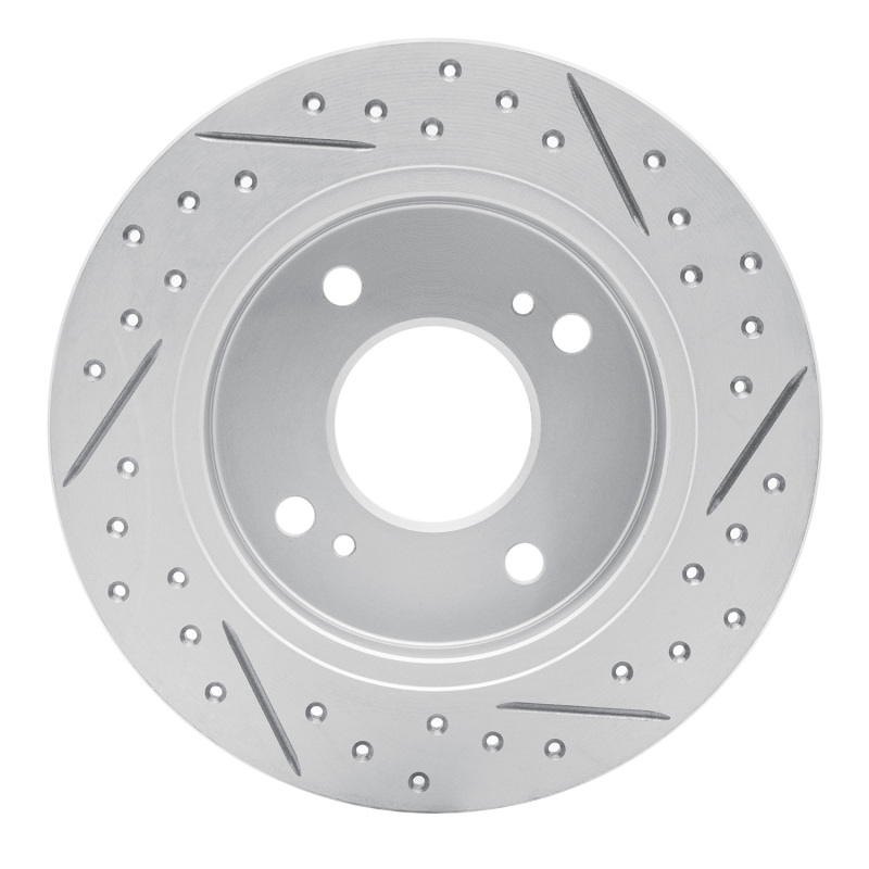 Infiniti G20 Brake Rotor (1) - Rear Left - DFC - Drilled & Slotted Geoperformance - `90-`06