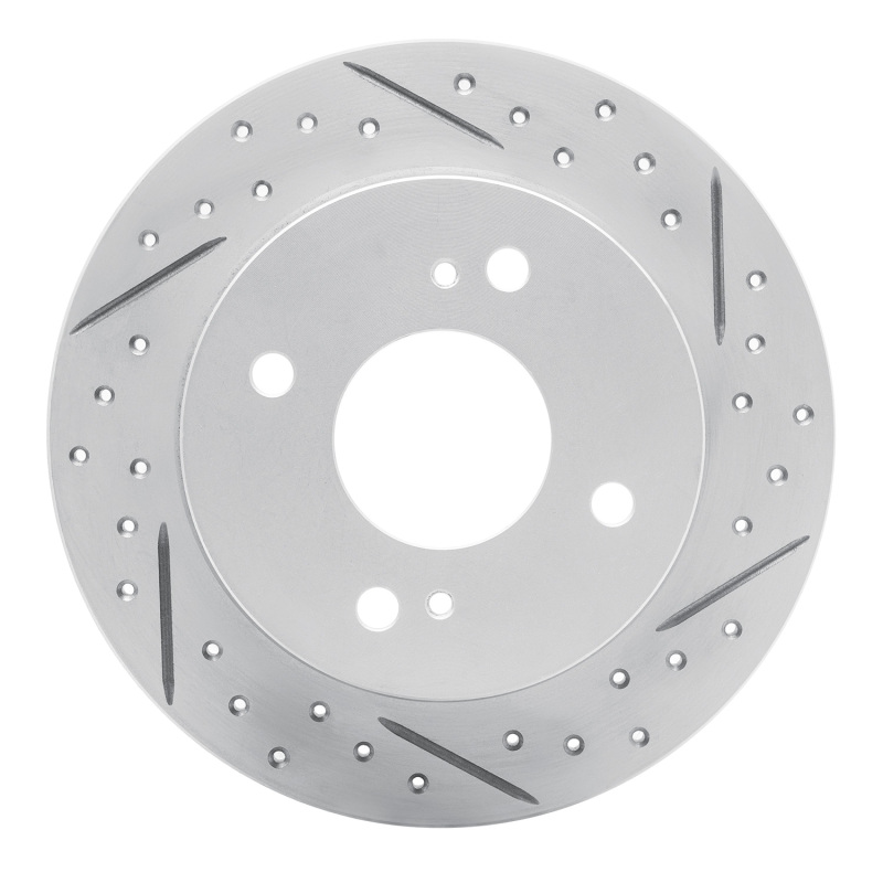 Infiniti G20 Brake Rotor (1) - Rear Right - DFC - Drilled & Slotted Geoperformance - `90-`06