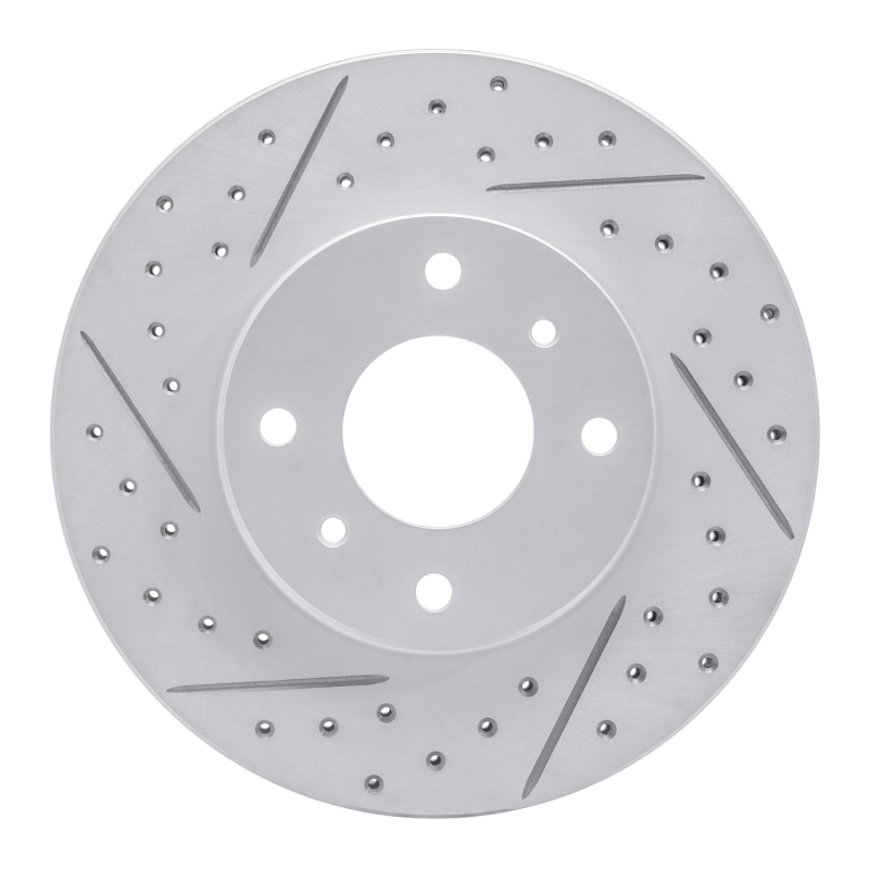 Infiniti G20 Brake Rotor (1) - Front Left - DFC - Drilled & Slotted Geoperformance - `93-`06