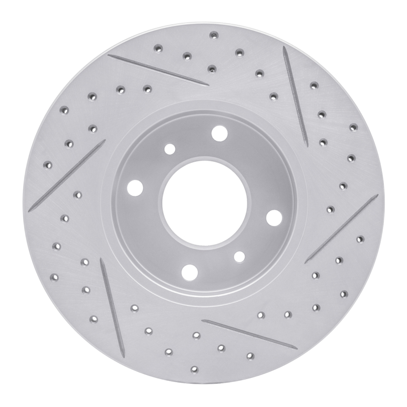 Infiniti G20 Brake Rotor (1) - Front Left - DFC - Drilled & Slotted Geoperformance - `93-`06