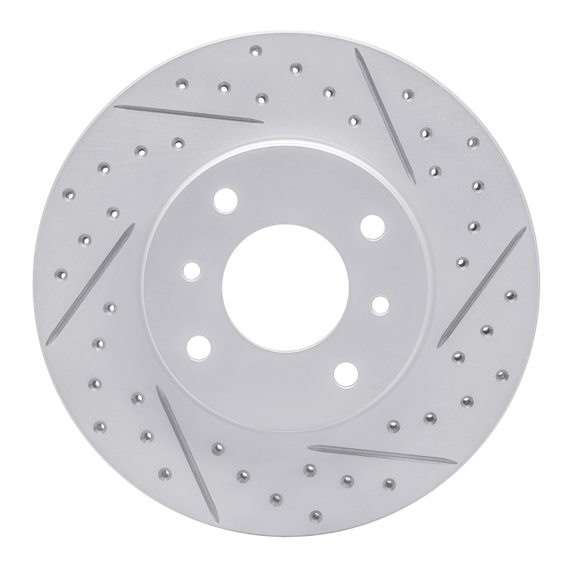 Infiniti G20 Brake Rotor (1) - Front Right - DFC - Drilled & Slotted Geoperformance - `93-`06