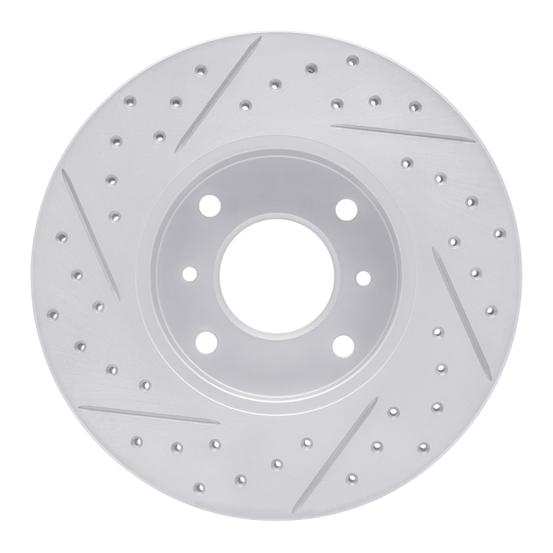 Infiniti G20 Brake Rotor (1) - Front Right - DFC - Drilled & Slotted Geoperformance - `93-`06