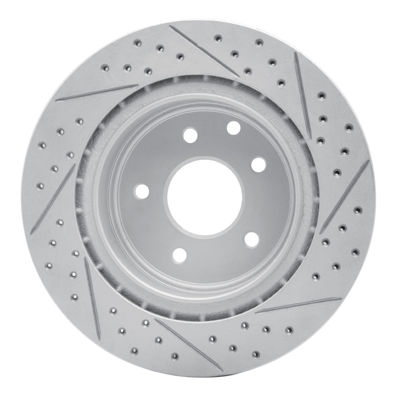 Infiniti G37 Brake Rotor (1) - Rear Left - DFC - Geoperformance, Drilled & Slotted - `05-`25
