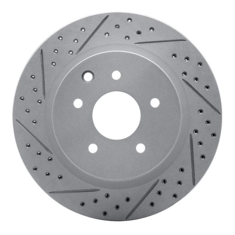 Infiniti G37 Brake Rotor (1) - Rear Left - DFC - Geoperformance, Drilled & Slotted - `05-`25
