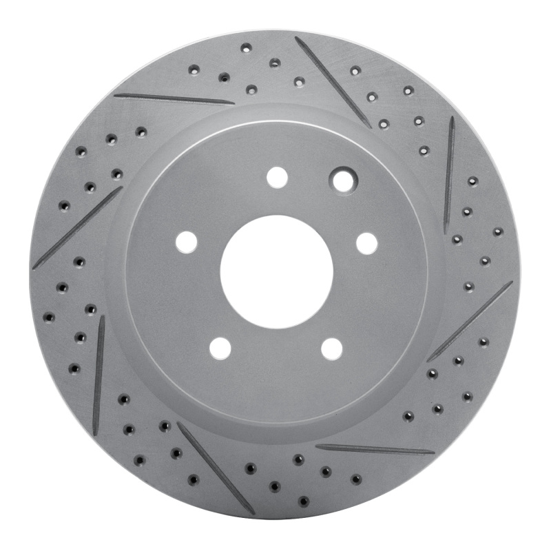 Infiniti EX37 Brake Rotor (1) - Rear Right - DFC - Geoperformance Drilled & Slotted - `05-`25