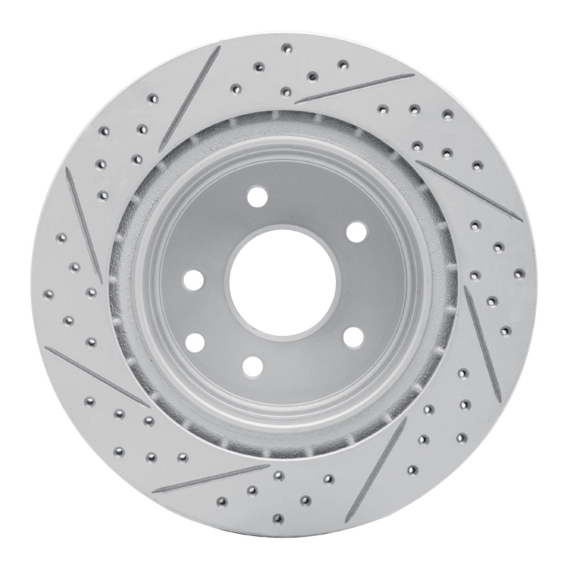 Infiniti EX37 Brake Rotor (1) - Rear Right - DFC - Geoperformance Drilled & Slotted - `05-`25