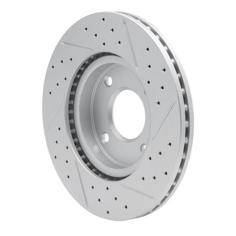 Nissan Sentra Brake Rotor (1) - Front Left - DFC - Drilled & Slotted Geoperformance - `07-`14