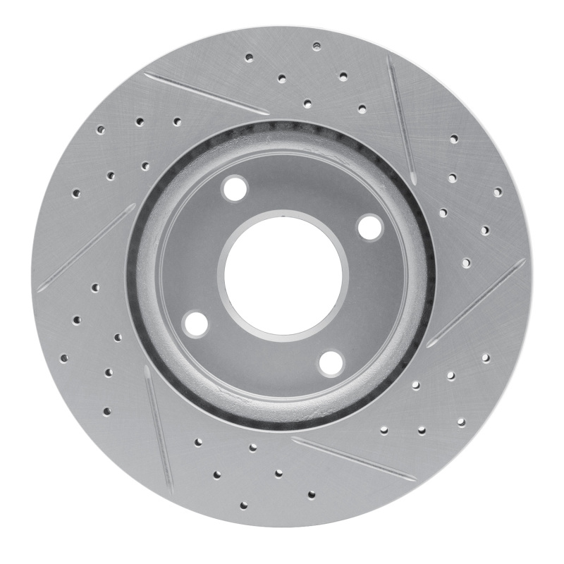 Nissan Sentra Brake Rotor (1) - Front Left - DFC - Drilled & Slotted Geoperformance - `07-`14