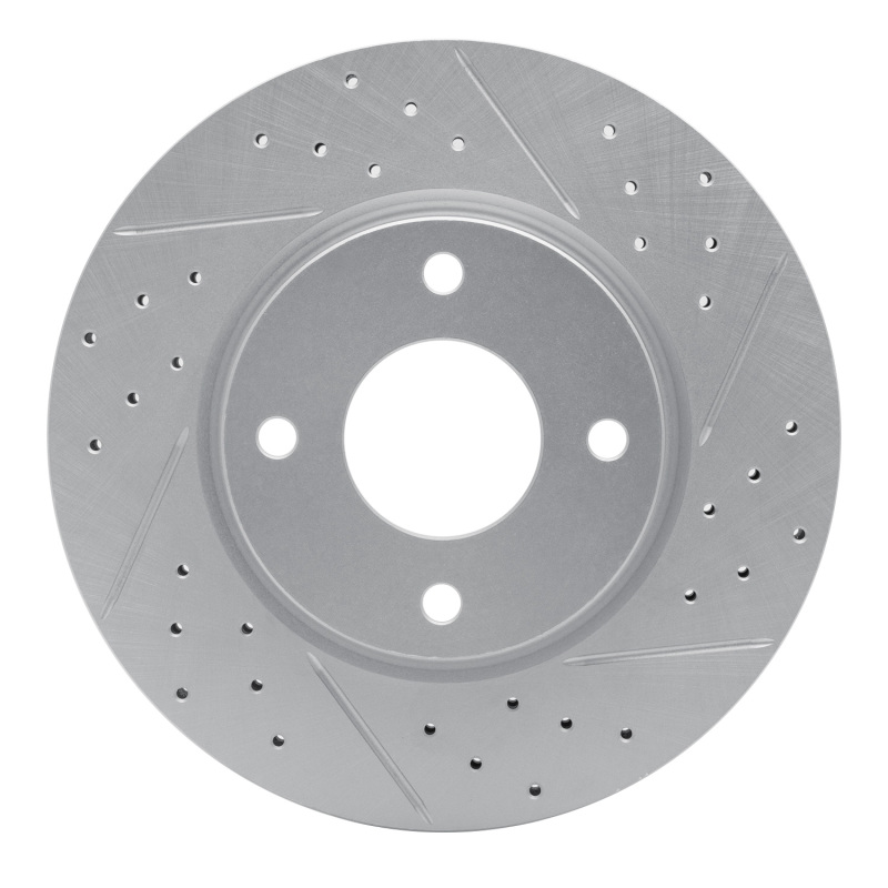 Nissan Sentra Brake Rotor (1) - Front Right - DFC - Drilled & Slotted Geoperformance - `07-`14