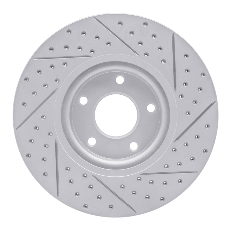 Nissan Sentra Brake Rotor (1) - Front Left - DFC - Drilled & Slotted Geoperformance - `07-`17