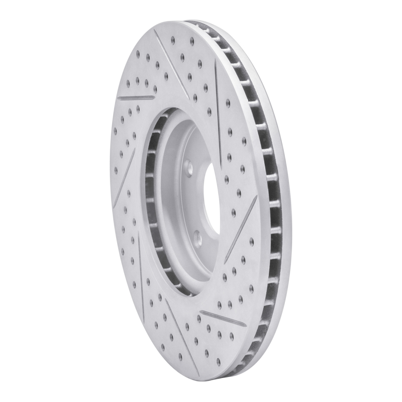 Nissan Sentra Brake Rotor (1) - Front Left - DFC - Drilled & Slotted Geoperformance - `07-`17