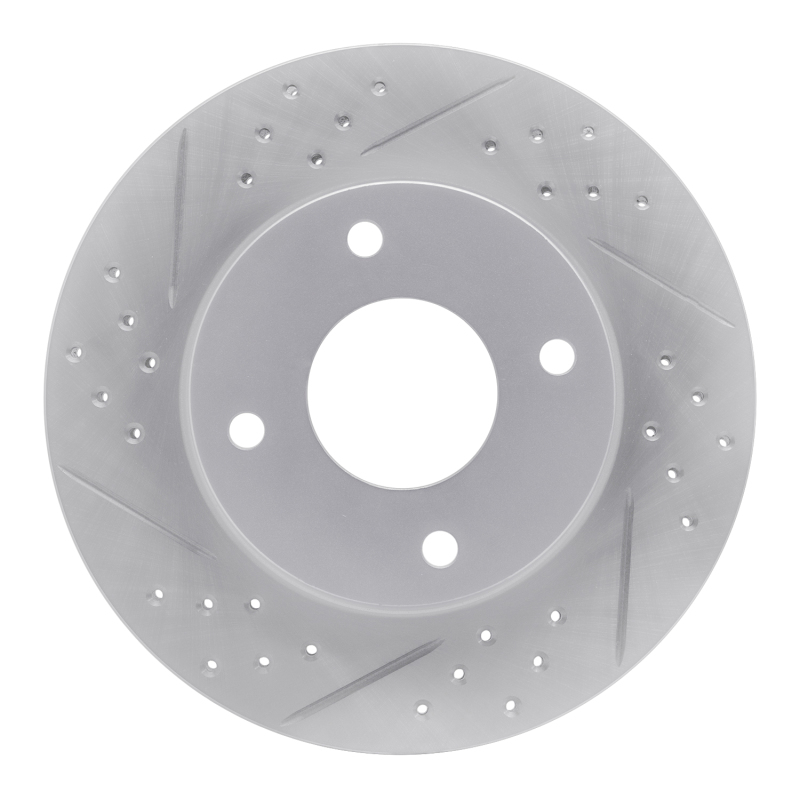 Nissan Versa Brake Rotor (1) - Front Left - DFC - Drilled & Slotted Geoperformance - `07-`17