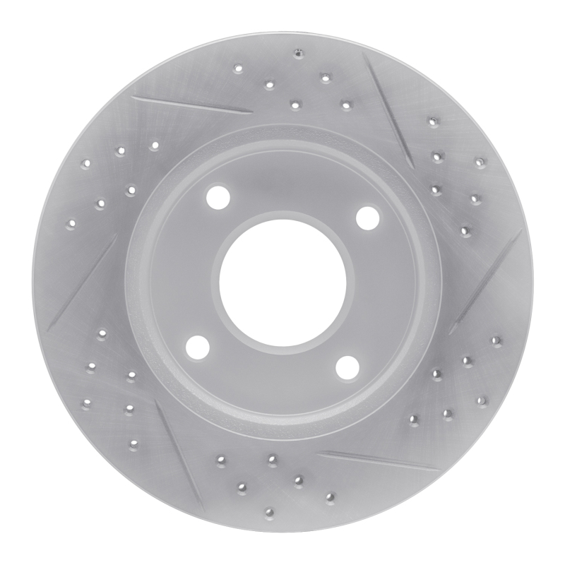 Nissan Versa Brake Rotor (1) - Front Left - DFC - Drilled & Slotted Geoperformance - `07-`17