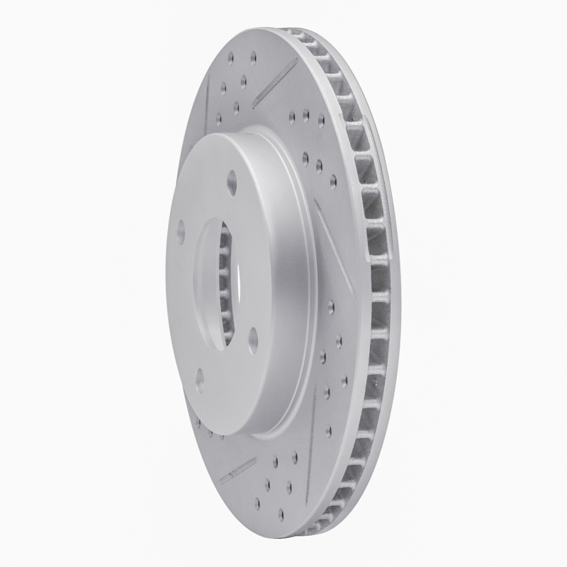 Nissan Versa Brake Rotor (1) - Front Left - DFC - Drilled & Slotted Geoperformance - `07-`17