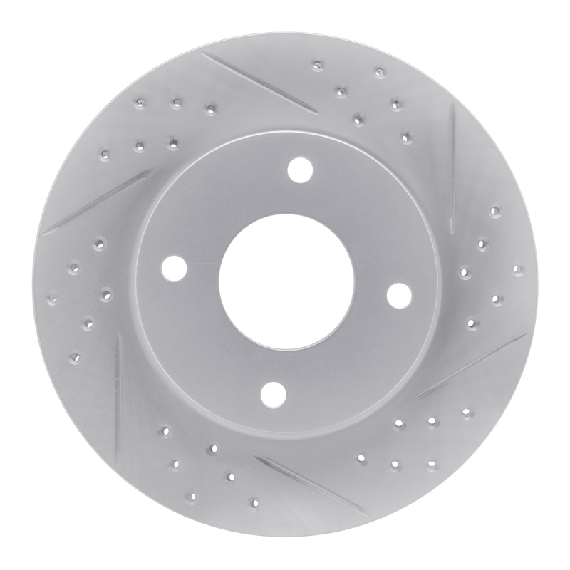 Nissan Versa Brake Rotor (1) - Front Right - DFC - Geoperformance Drilled & Slotted - `07-`17