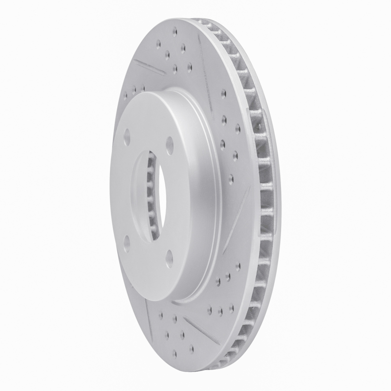 Nissan Versa Brake Rotor (1) - Front Right - DFC - Geoperformance Drilled & Slotted - `07-`17