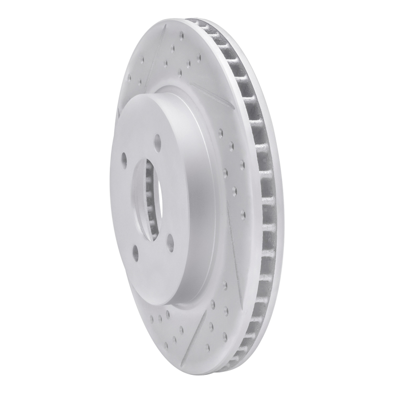 Nissan March Brake Rotor (1) - Front Left - DFC - Drilled & Slotted Geoperformance - `11-`25