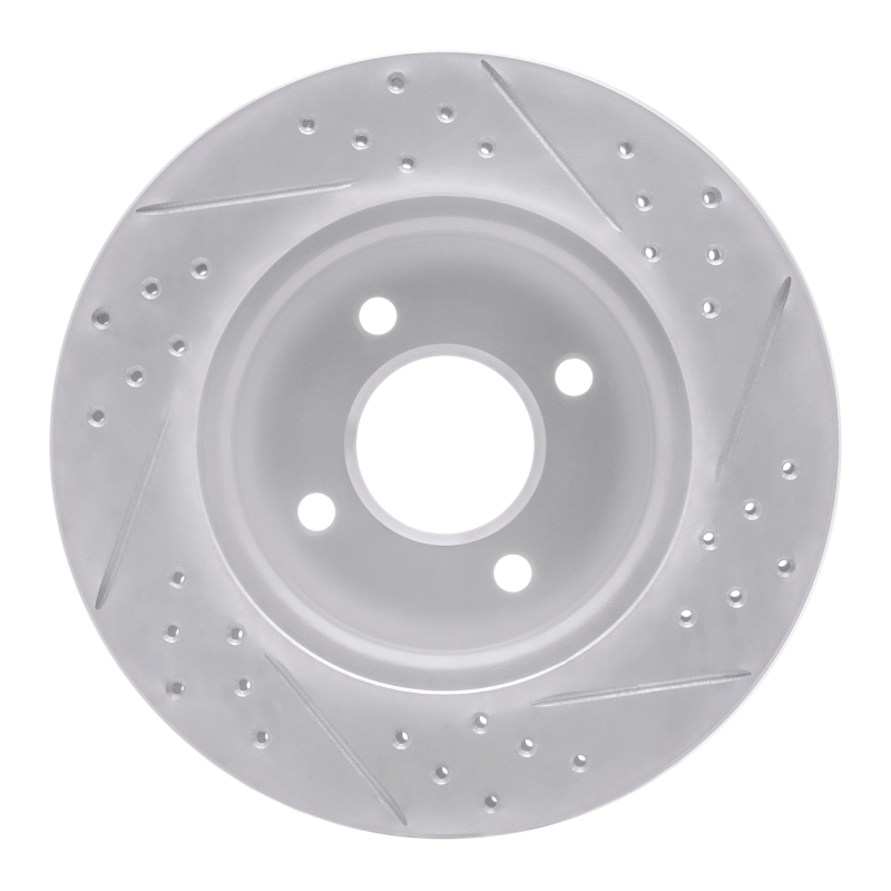 Nissan March Brake Rotor (1) - Front Left - DFC - Drilled & Slotted Geoperformance - `11-`25