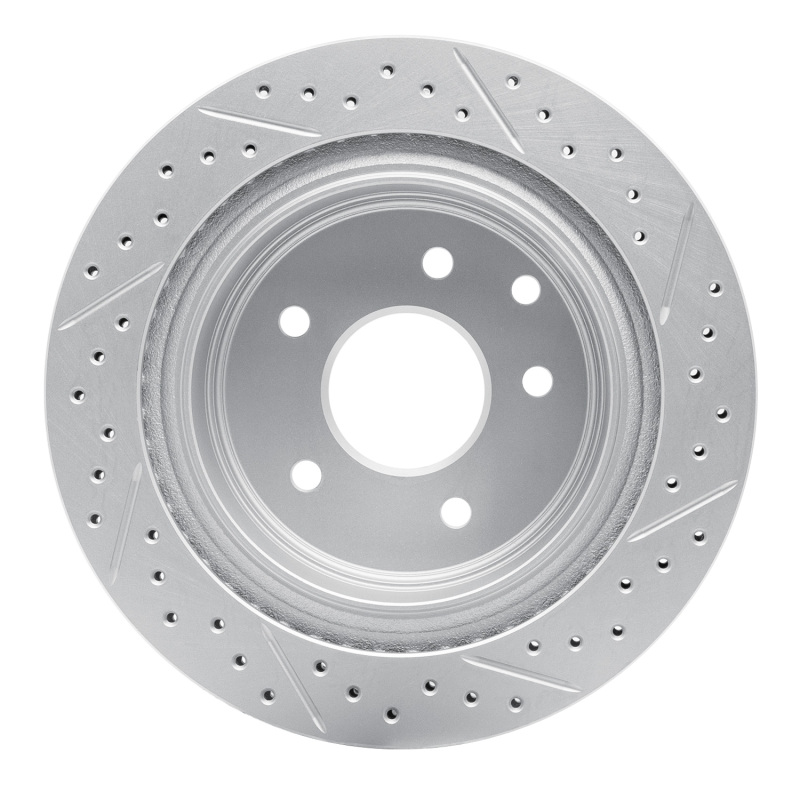 Infiniti G35 Brake Rotor (1) - Rear Left - DFC - Drilled & Slotted Geoperformance - `02-`25