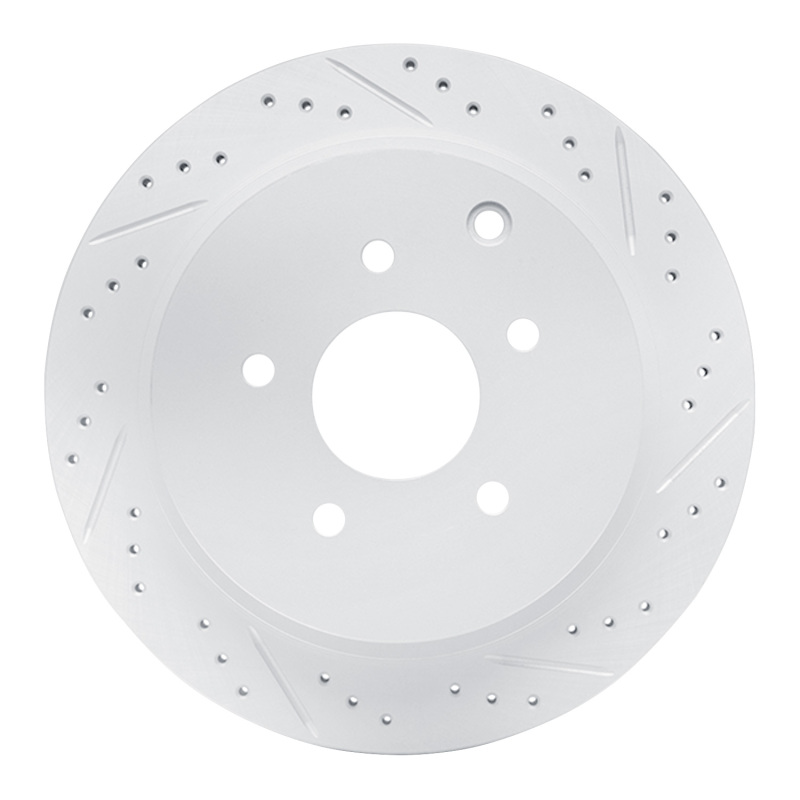 Infiniti M37 Brake Rotor (1) - Rear Right - DFC - Drilled & Slotted Geoperformance - `03-`24