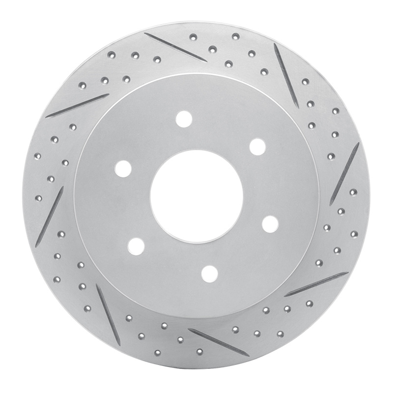 Infiniti Qx56 Brake Rotor (1) - Rear Right - DFC - Drilled & Slotted Geoperformance - `04-`15