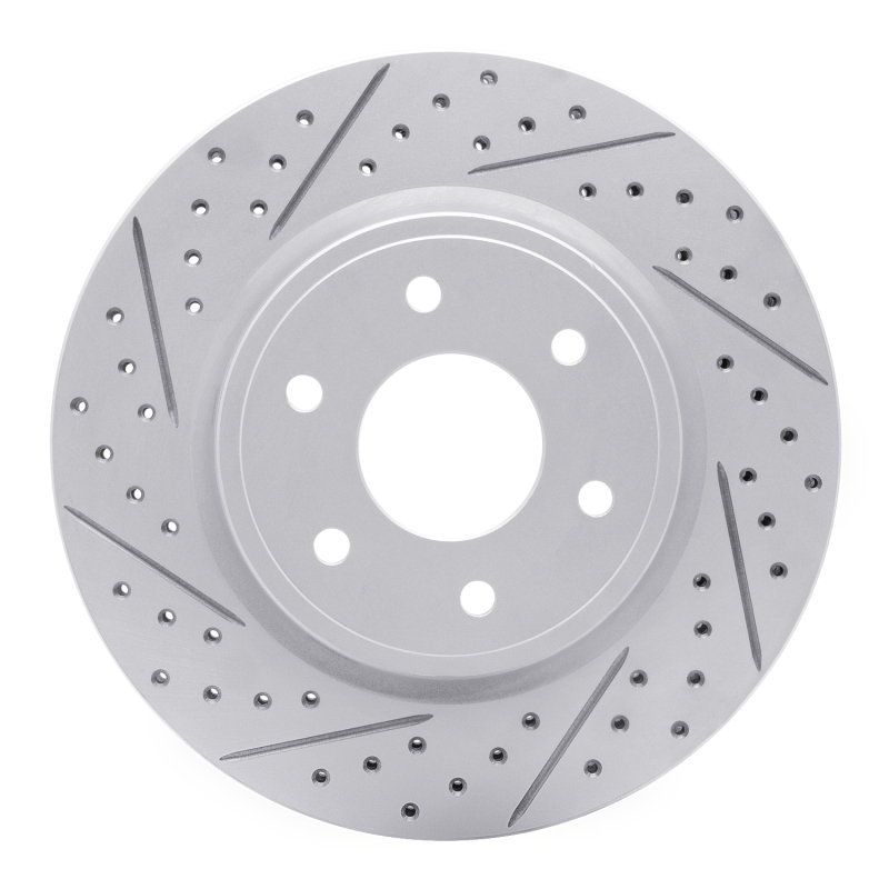 Nissan Frontier Brake Rotor (1) - Front Left - DFC - Drilled & Slotted Geoperformance - `05-`25 Nissan Frontier Brake Rotor (1) - Front Left - DFC - Drilled & Slotted Geoperformance - `05-`25