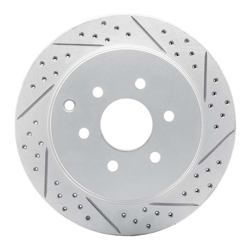 Nissan Pathfinder Brake Rotor (1) - Rear Right - DFC - Drilled & Slotted Geoperformance - `05-`12
