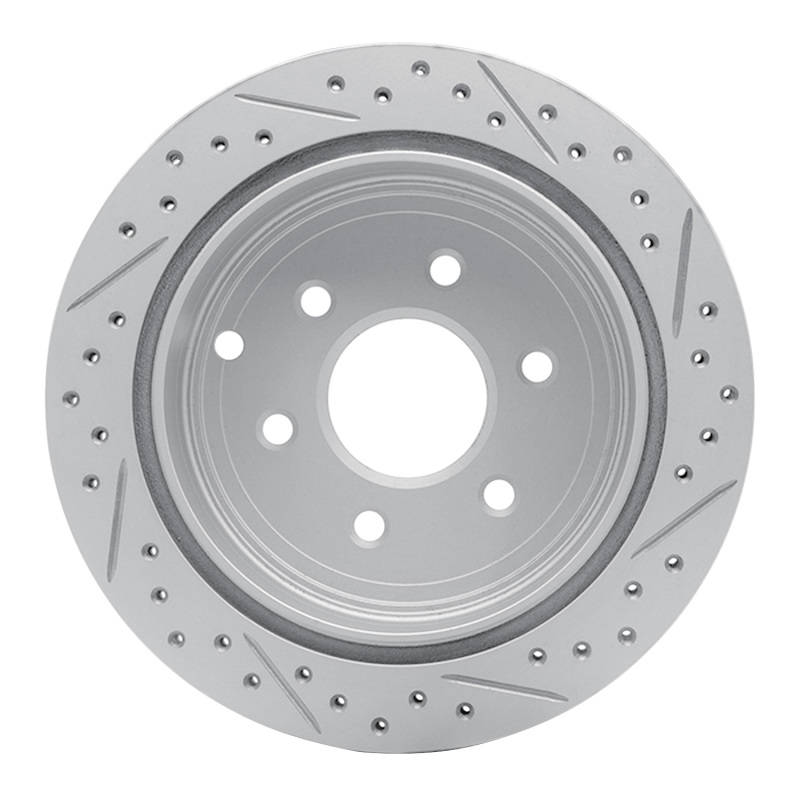Nissan XTerra Brake Rotor (1) - Rear Left - DFC - Drilled & Slotted Geoperformance - `05-`25