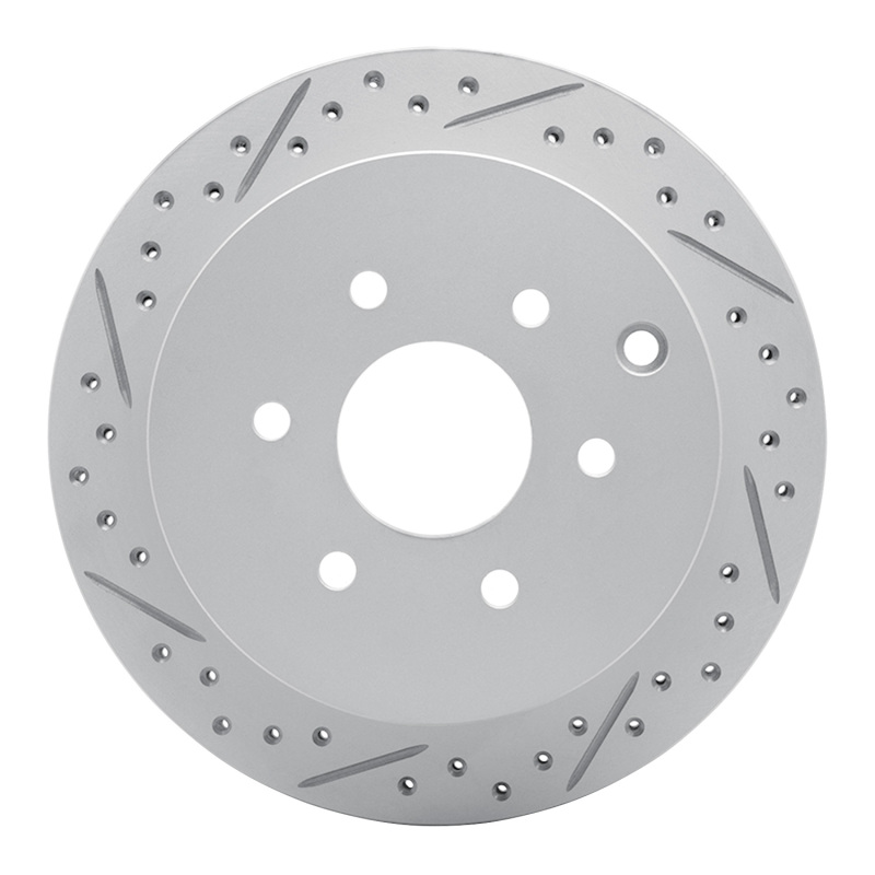 Nissan XTerra Brake Rotor (1) - Rear Left - DFC - Drilled & Slotted Geoperformance - `05-`25