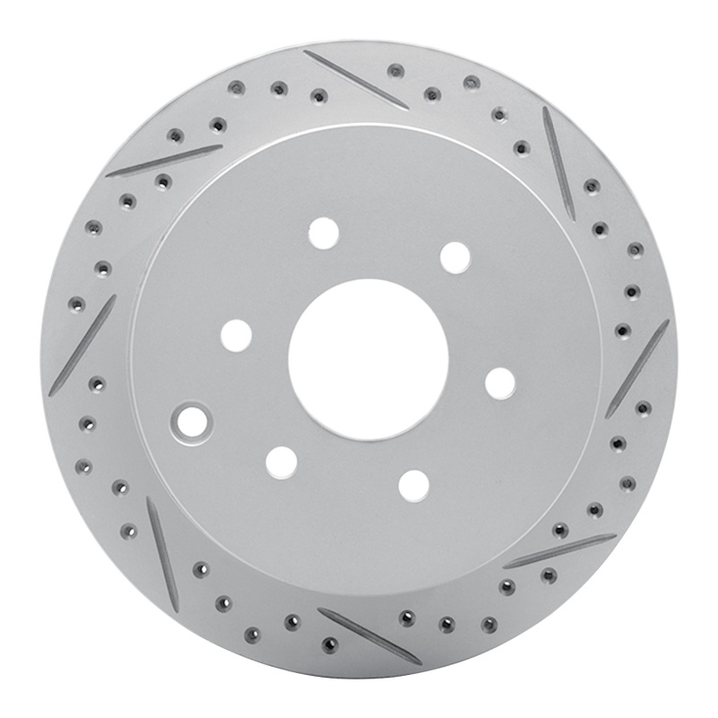 Nissan Frontier Brake Rotor (1) - Rear Right - DFC - Drilled & Slotted Geoperformance - `05-`25 Nissan Frontier Brake Rotor (1) - Rear Right - DFC - Drilled & Slotted Geoperformance - `05-`25
