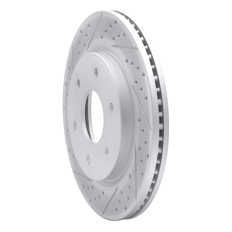 Infiniti Qx56 Brake Rotor (1) - Front Left - DFC - Geoperformance Drilled & Slotted - `05-`07