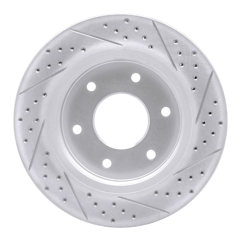 Infiniti Qx56 Brake Rotor (1) - Front Left - DFC - Geoperformance Drilled & Slotted - `05-`07